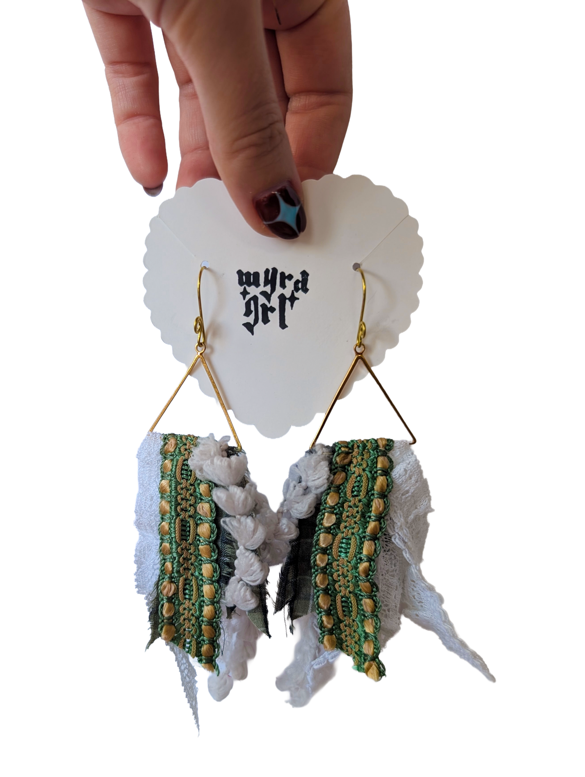 WYRD GRL EARRINGS // pennants