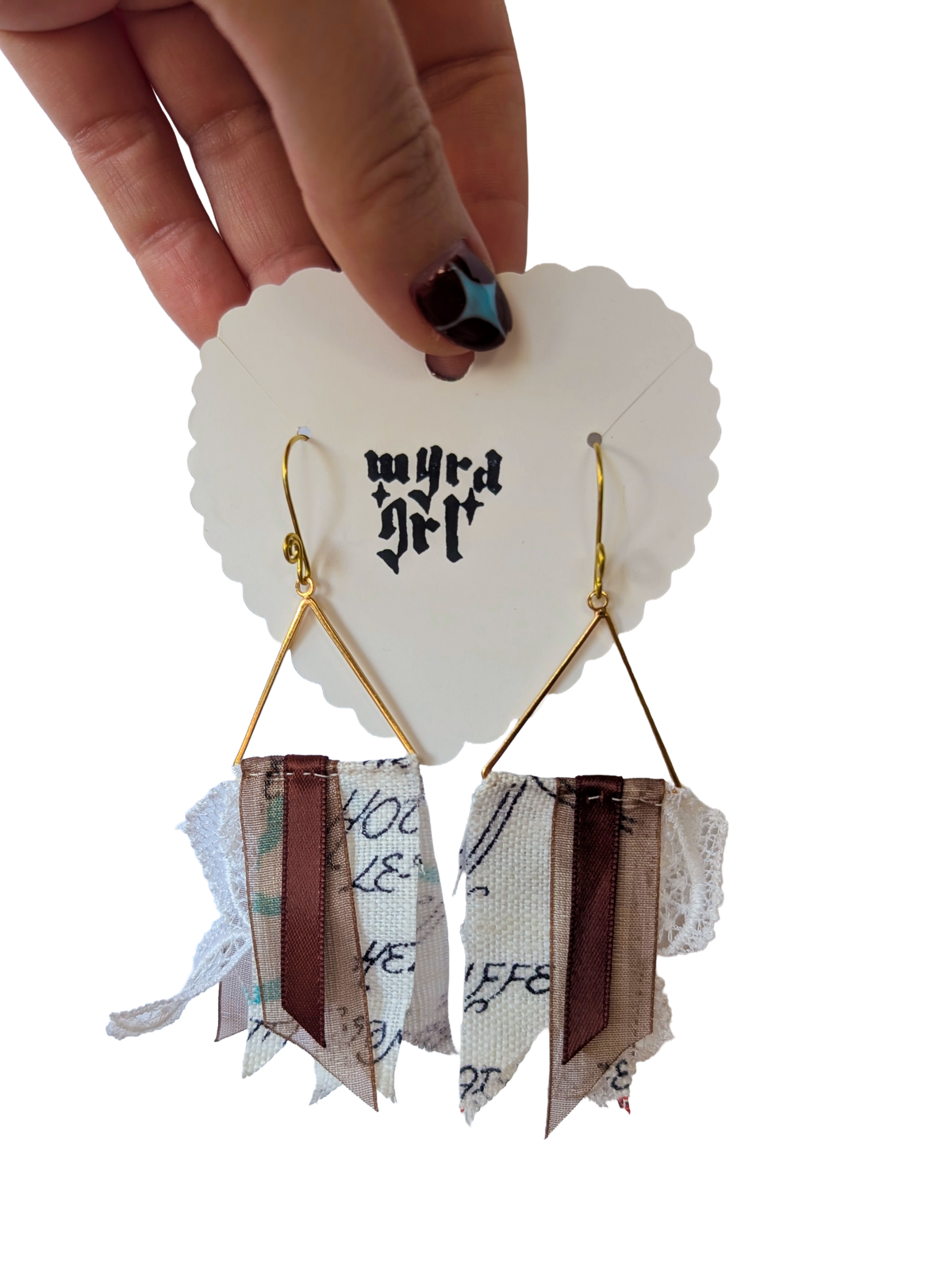 WYRD GRL EARRINGS // pennants
