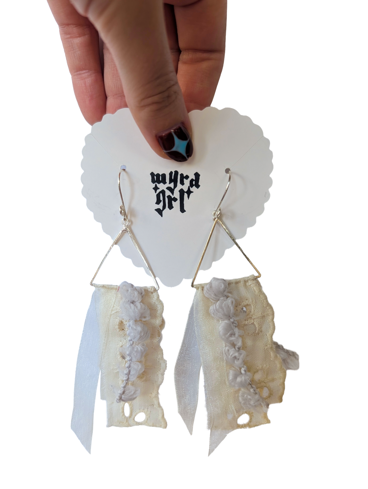 WYRD GRL EARRINGS // pennants
