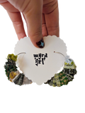 WYRD GRL EARRINGS // green scrunch hoops